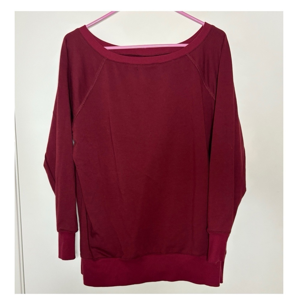 Burgundy Long Sleeve Sweatshirt